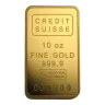 10 oz Credit Suisse Gold Bar (Without Assay)