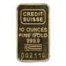 Ten Ounce Gold Bar -Manufacture of our Choice