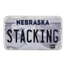 Nebraska License Plate - Stacking Across America 1oz Silver Bar
