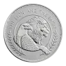 Pre-Owned UK The Lion and The Eagle 1oz Silver Coin - Mixed Dates - VAT Free