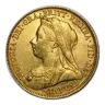 1893-1901-S Australia Gold Sovereign Victoria Veil Head Avg Circ