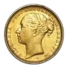 1871-1887-S Australia Gold Sovereign Young Victoria Avg Circ