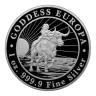 One Ounce 2022 Silver Tokelau Goddess Europa includes capsule