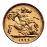 1898 Great Britain Gold Half-Sovereign Victoria Veil AU