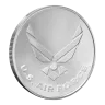 1 oz US Air Force "Because of the Brave" Silver Round