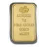 Pre-Owned Switzerland 1g Fortuna Gold Bullion Bar - Small Card