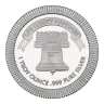 1 Troy oz Liberty Bell Stackable .999 Fine Silver Round