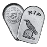 2 oz .999 Fine Silver - Limited Edition Skull and Raven Tombstone Bar (Serial Number 14 to 99)