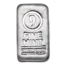 25 oz Cast-Poured Silver Bar - 9Fine Mint