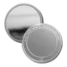 1 oz .999 Fine Silver Round - Blank Front & Marked Back