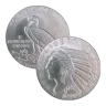 2 oz Incuse Indian Silver Round