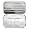 5-oz American Flag .999 Fine Silver Bar Sealed