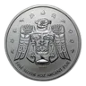 2009 Canada 1 oz Silver Olympic Thunderbird Totem BU (Abrasions)