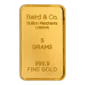 5g Baird & Co. Gold Bar
