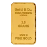 2.5g Baird & Co. Gold Bar