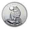 2011 Canada 1 oz Ag Wildlife Series Wolf BU (Abrasions, Spots)