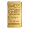 10 Gram Gold JM Bar - Johnson Matthey - .9999 Au