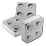 1/4 oz .999 Fine Silver - Monarch Building Block Bar - Quarter 2x2