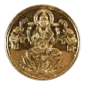 India GRT Jewelers 50 Gram Gold Lakshmi Round (Type 1)