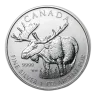1 oz 99.9% Silver Wildlife Series Moose Coin 2012