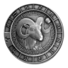 1 oz .999 Fine Silver Zodiac Round - Aries the Ram (Mar 21st - Apr 19th)
