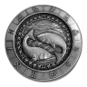 1 oz .999 Fine Silver Zodiac Round - Pisces the Fish (Feb 19th - Mar 20th)