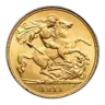 1911 Great Britain Gold Half Sovereign George V BU