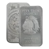 5 oz Aztec Calendar Silver Bar