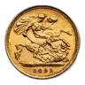 1893 Great Britain Gold Half-Sovereign Victoria Veil AU