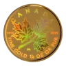 Canada 1/4 Ounce Gold Maple Leaf 2001 hologram