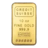 10 oz Gold Credit Suisse Bar (w/New Assay)