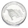 1 ounce HW Minting Company Flag & Eagle .999 Fine Silver Round