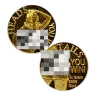 1/4 Gram .9999 Fine Gold Round - Adult Novelty - Heads and Tails (Sealed in Capsule)