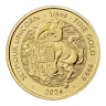 2024 U.K. 25 Pound 1/4 oz Gold Tudor Beast Seymour Unicorn Brilliant Uncirculated