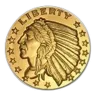 1 oz Gold Round - Incuse Indian