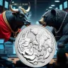 1 oz Bull & Bear Silver Coin