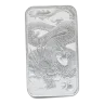 2022 Australia 1oz 9999 Silver Dragon Bar Queen Elizabeth II Perth Mint