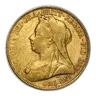 1893-1901-P Australia Gold Sovereign Victoria Veil Head Avg Circ