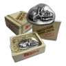 3 oz .999 Fine Silver - Triceratops Dinosaur Fossil Skull Bar with Wood Crate