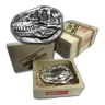 3 oz .999 Fine Silver - T-Rex Dinosaur Fossil Skull Bar with Wood Crate