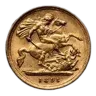 1895 Great Britain Gold Half-Sovereign Victoria Veil AU