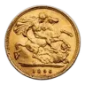 1896 Great Britain Gold Half-Sovereign Victoria Veil AU