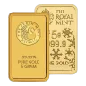 Secondary Market 5 Gram Gold Bar (Out of Plastic)