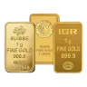 1 gram Gold Bar (Various Mint)