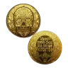 1/200 oz .9999 Fine Gold Round - Monarch - Day of the Dead Rose Skull (Sealed in Capsule)