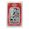 1 OZ SILVER BAR LUNAR SNAKE IN CERT CARD ASAHI MINT