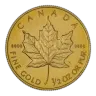1992 Gold Bullion 0.5 oz Maple Coin