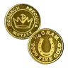 1/4 Gram .9999 Fine Gold Round - Monarch - Lucky Horseshoe (Sealed in Capsule)