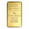 2g Credit Suisse Gold Liberty Bar