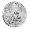 2025 1oz Australian Perth Mint Silver Lunar Series III: Year of the Snake